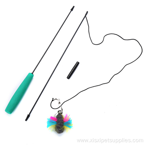 Fills assemble cat teaser set feather and bell